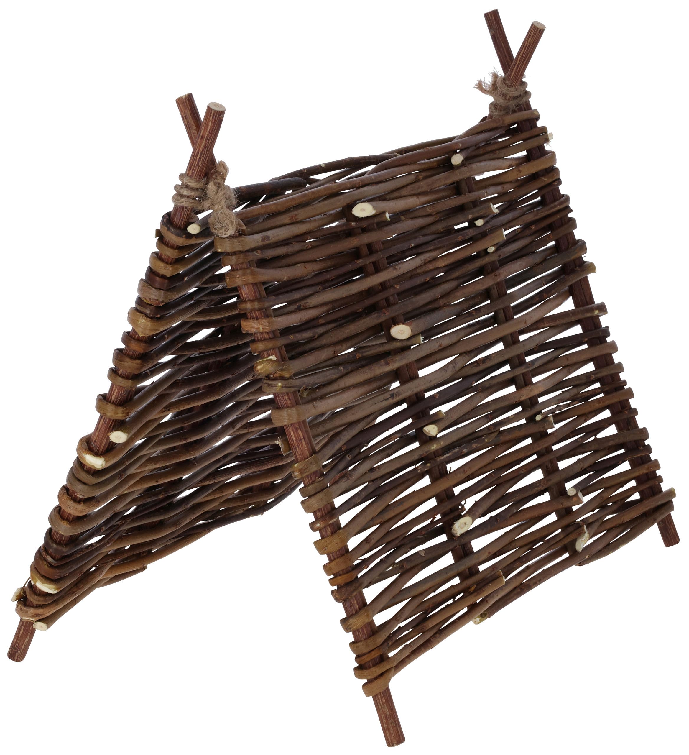 kerbl-pet-tente-tipi-nature-37-x-27-cm-abri-en-saule-pour-lapins-et-rongeurs image 1