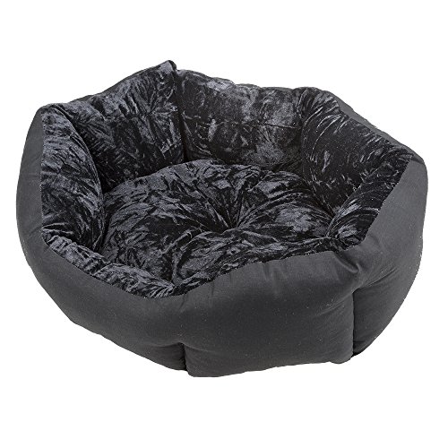 ferplast-domino-50-deluxe-couchage-coton-noir-50-x-40-x-18-cm-pour-chat-et-petit image 2