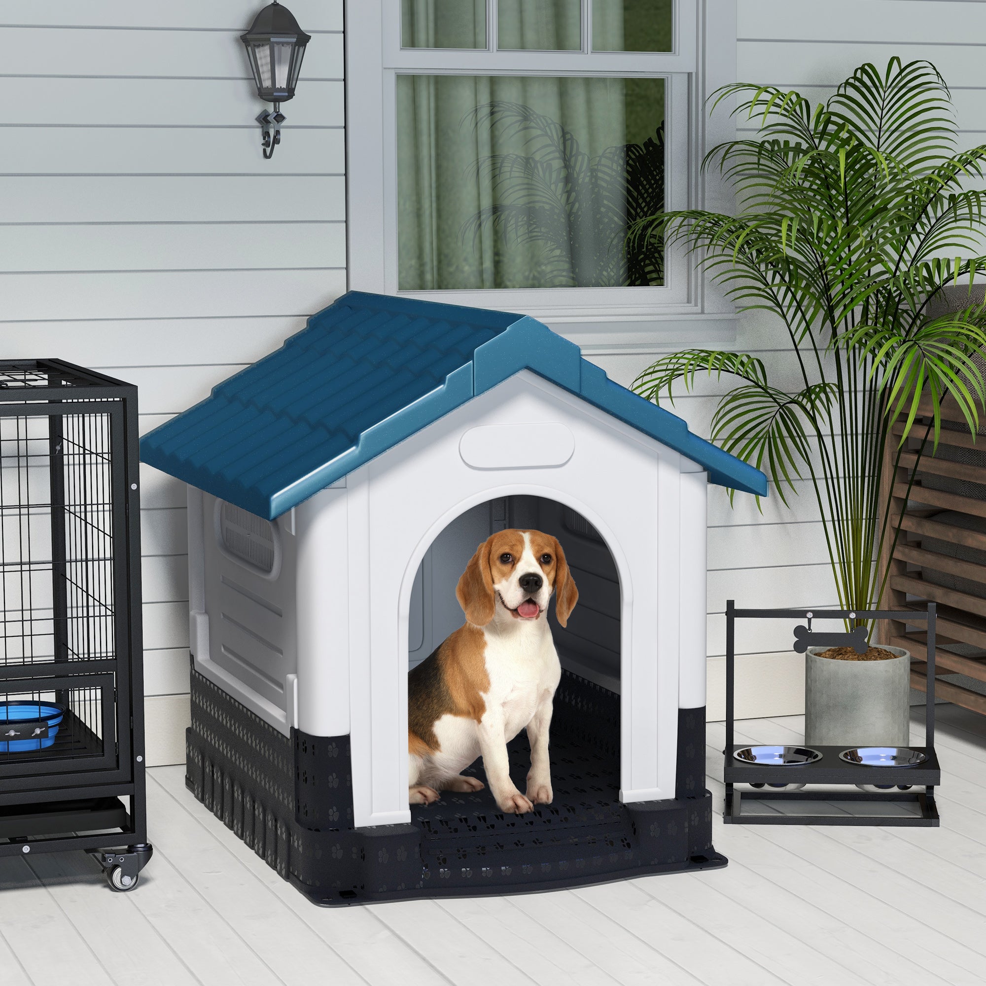 pawhut-coolbreeze-niche-chien-tanche-moyens-et-grands-chiens-101-x-88-x-99-cm-bl image 3