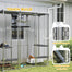 pawhut-enclos-ext-rieur-walk-in-pour-chat-m-tal-avec-5-plateformes-hamac-et-b-ch image 6