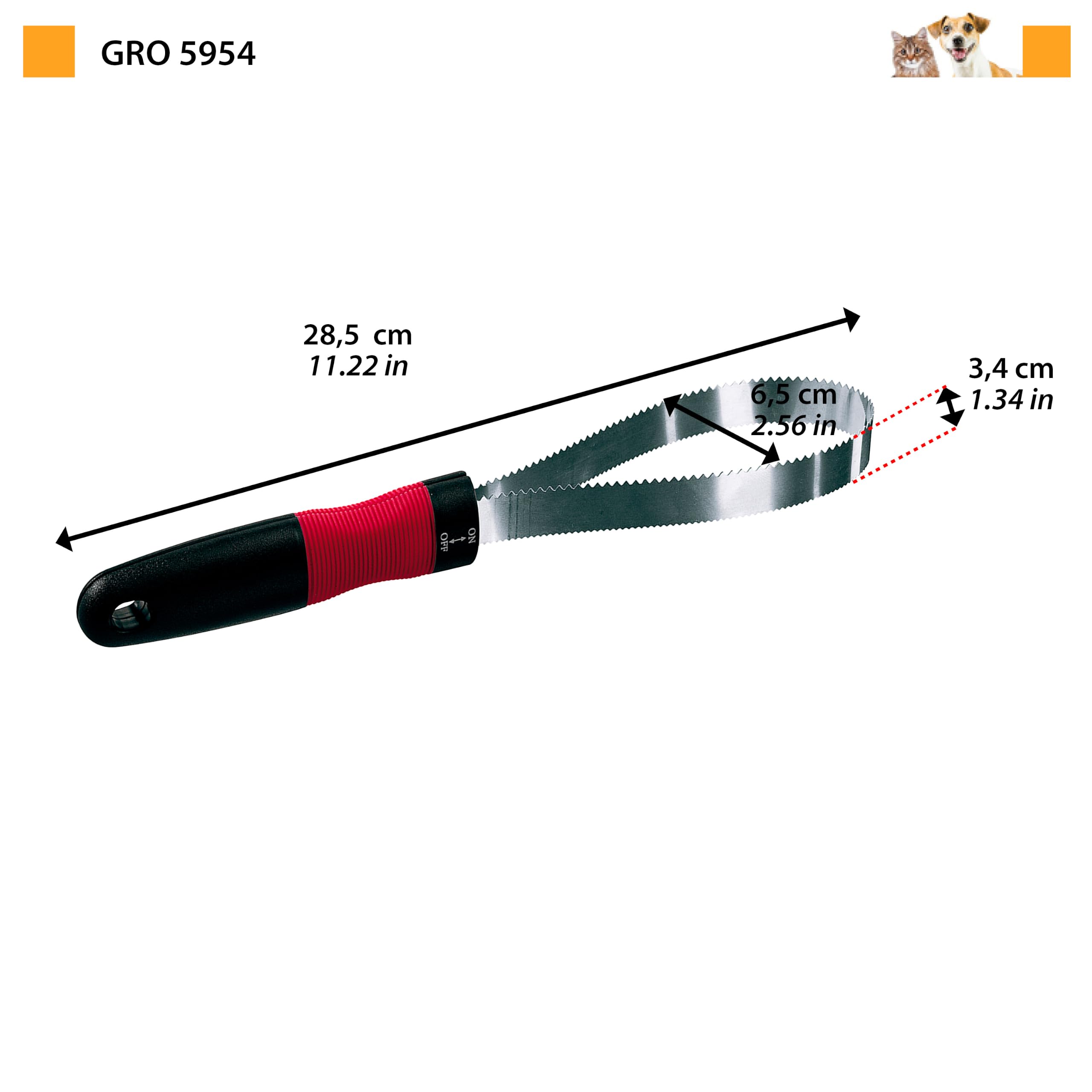 ferplast-gro-5954-trille-double-lame-pour-chien-poil-court-28-5-x-6-5-cm image 3
