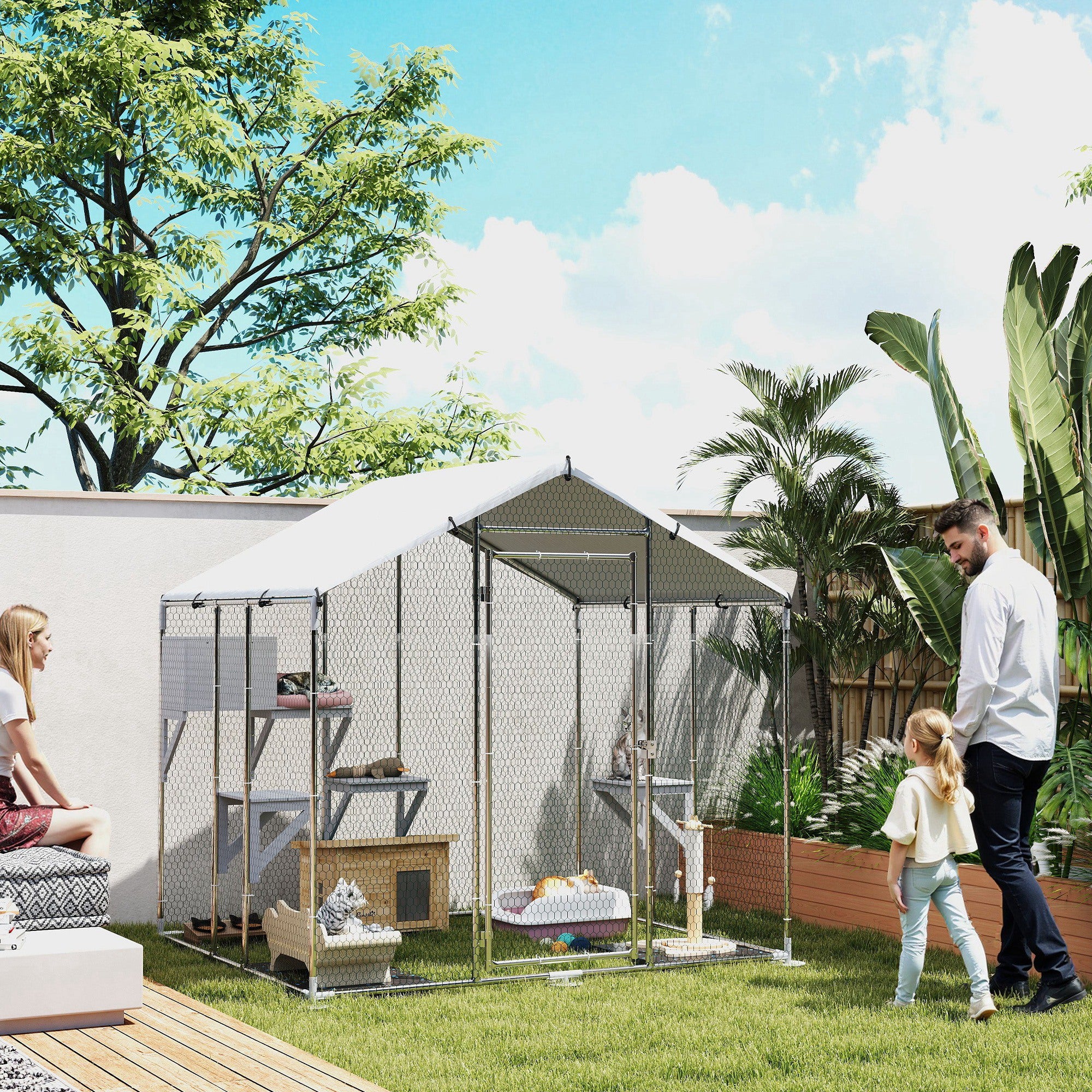 pawhut-catio-ext-rieur-walk-in-79-pouces-openair-pour-5-chats image 3