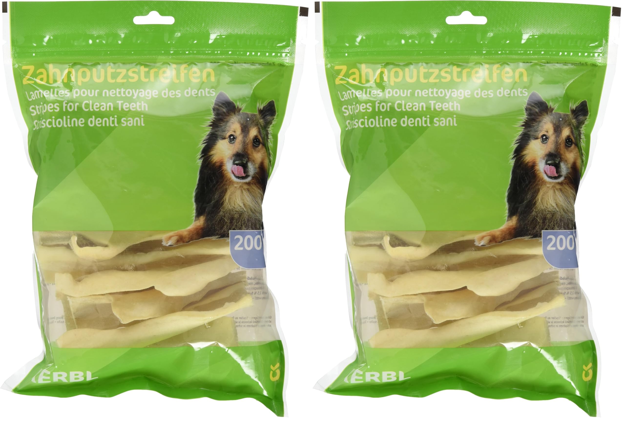 kerbl-pet-lamelles-pour-nettoyage-des-dents-chien-200-g-peau-de-b-uf image 4