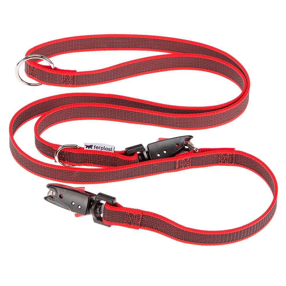 ferplast-daytona-gummy-matic-ga20-200-laisse-chien-dressage-rouge image 1