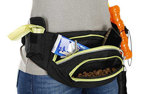 kerbl-active-sac-banane-entra-nement-chien-noir-jaune-ceinture-70-120-cm image 8