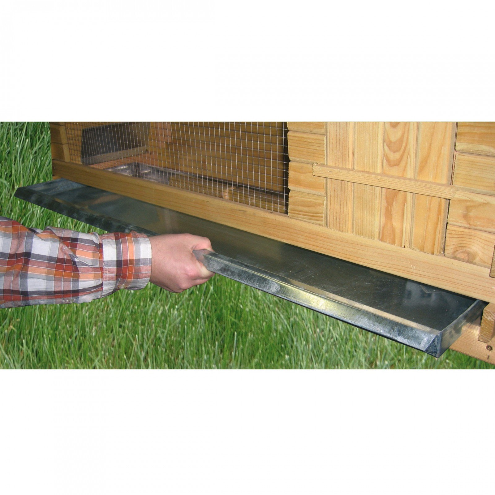 kerbl-abri-pour-rongeurs-alfred-116x45x62-cm-clapier-ext-rieur-avec-bac-galvanis image 2