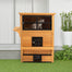 pawhut-abri-pour-chat-3-tages-avec-plancher-sur-lev-toit-asphalte-portes-d-vacua image 4