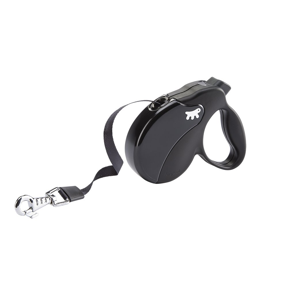 ferplast-amigo-mini-laisse-enrouleur-chien-sangle-3-m-jusqu-12-kg-noire image 1
