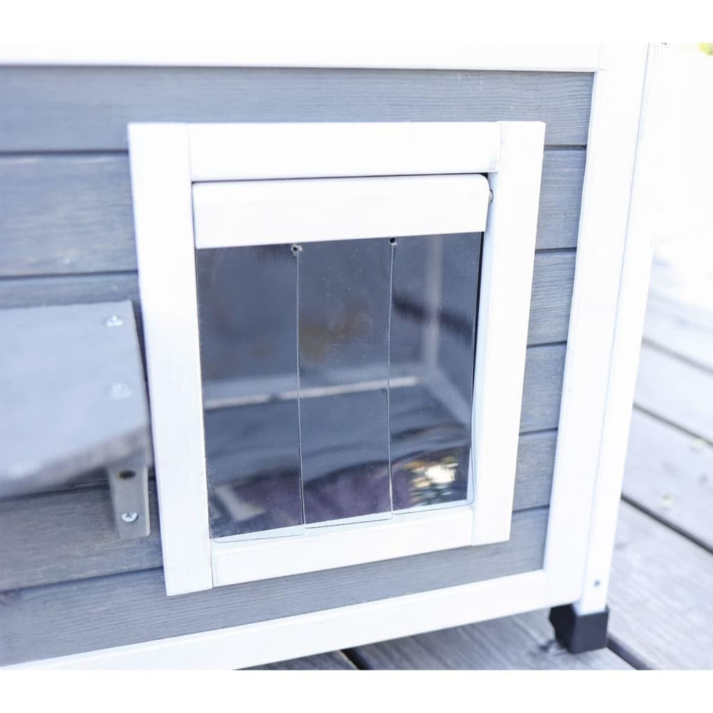 kerbl-pet-maison-pour-chat-family-gris-blanc-57x55x80-cm-cabane-grimper image 3