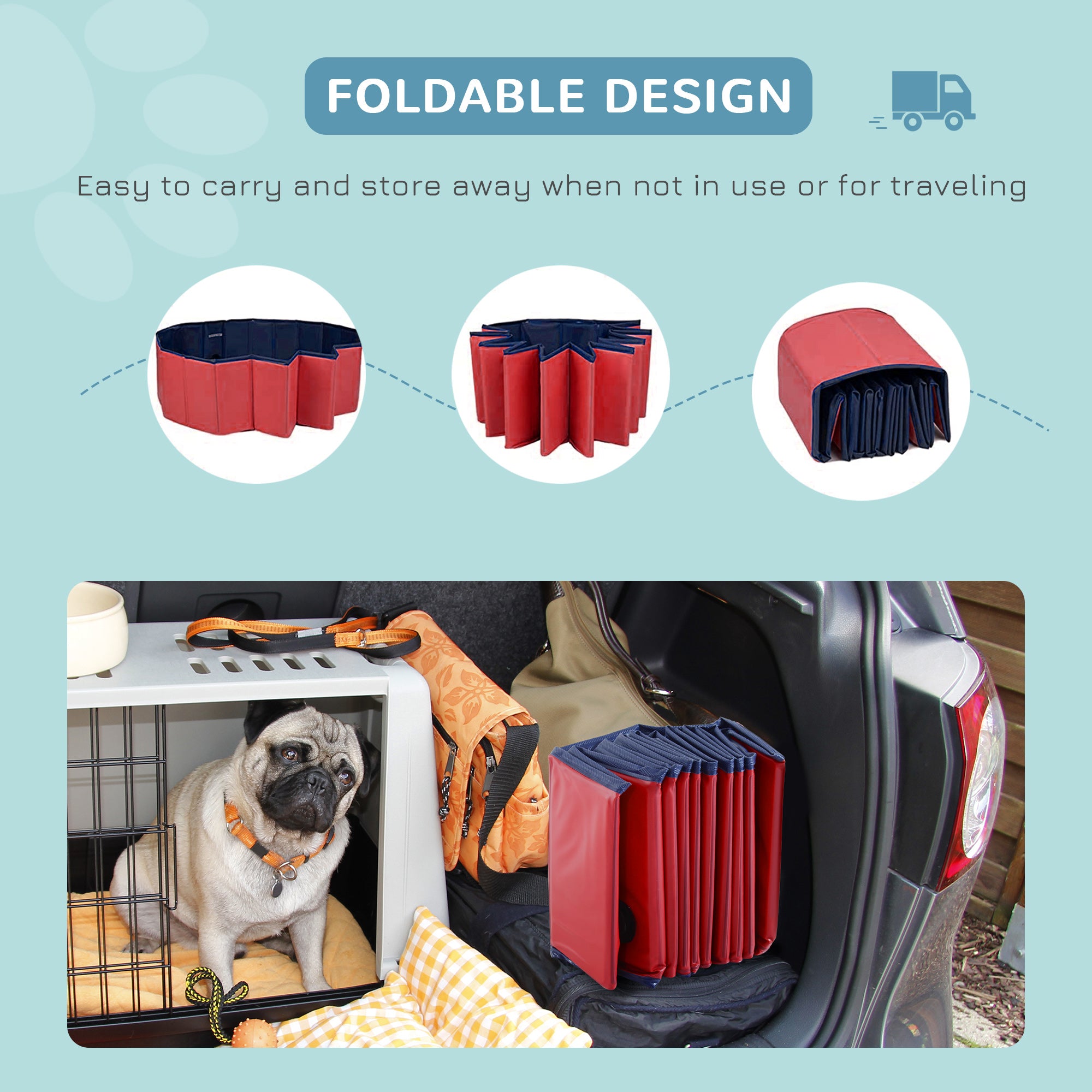 pawhut-piscine-pliante-pour-chien-80-x-20-cm-rouge-avec-fond-antid-rapant image 7