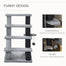 pawhut-arbre-chat-4-marches-2-en-1-escalier-chat-avec-griffoirs-et-balle-suspend image 7