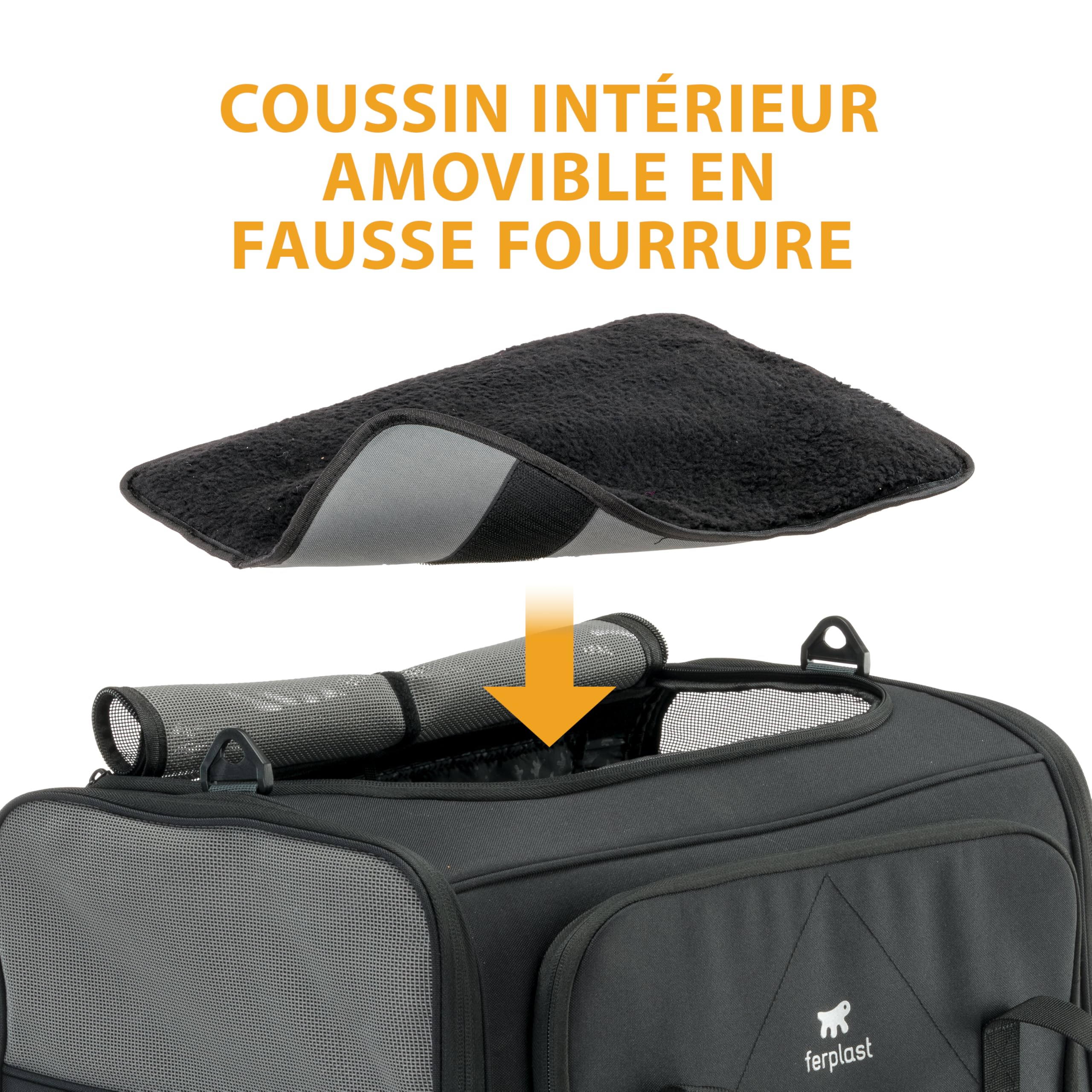 ferplast-voyager-pro-sac-de-transport-chat-et-chien-15-kg-49-x-37-x-39-cm-noir image 7