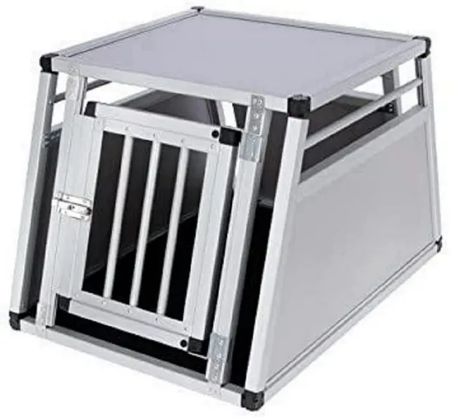 kerbl-pet-box-de-transport-alu-barry-1-porte-77x55x50cm image 1