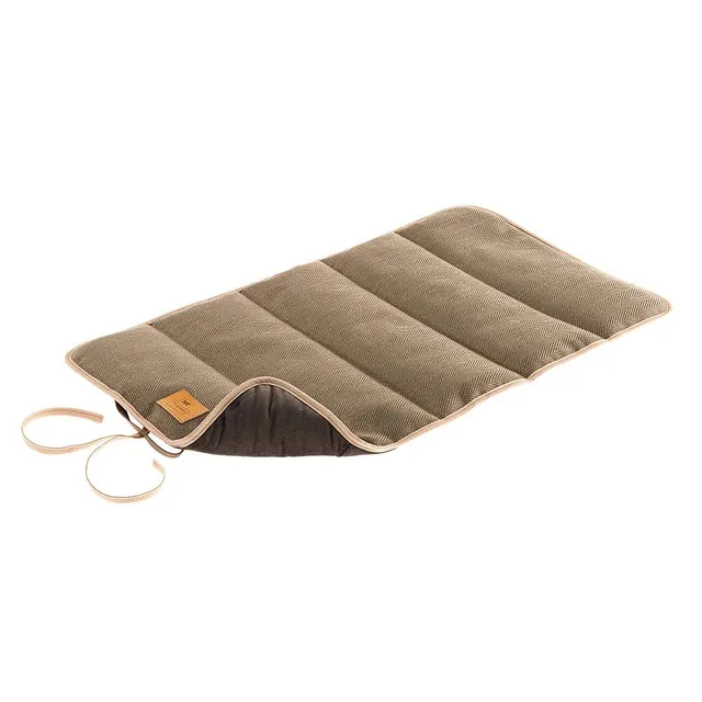 ferplast-logan-65-x-40-cm-couverture-double-face-tweed-velours-marron image 1