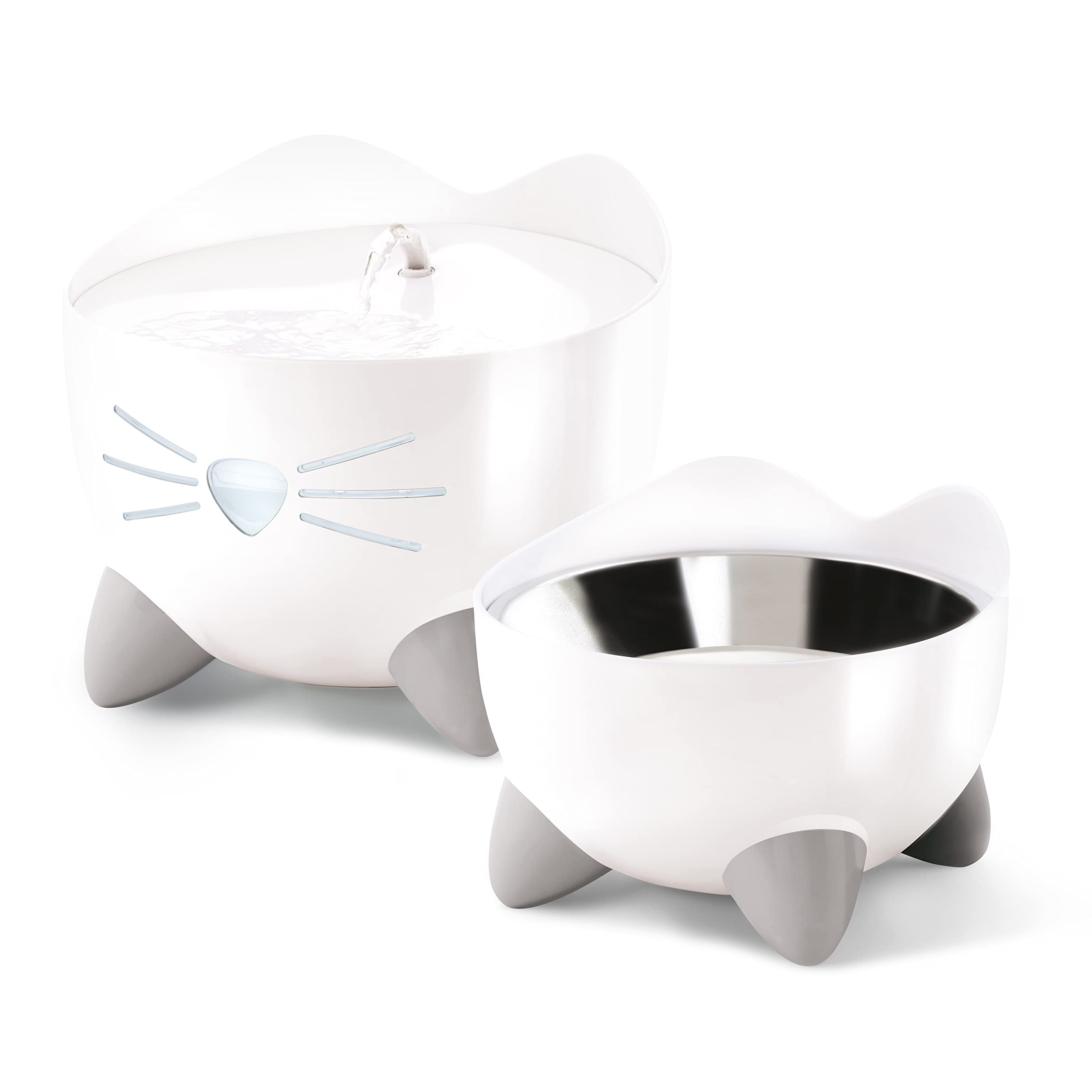catit-pixi-gamelle-ergonomique-sur-lev-e-pour-chat-blanc-200-ml image 3