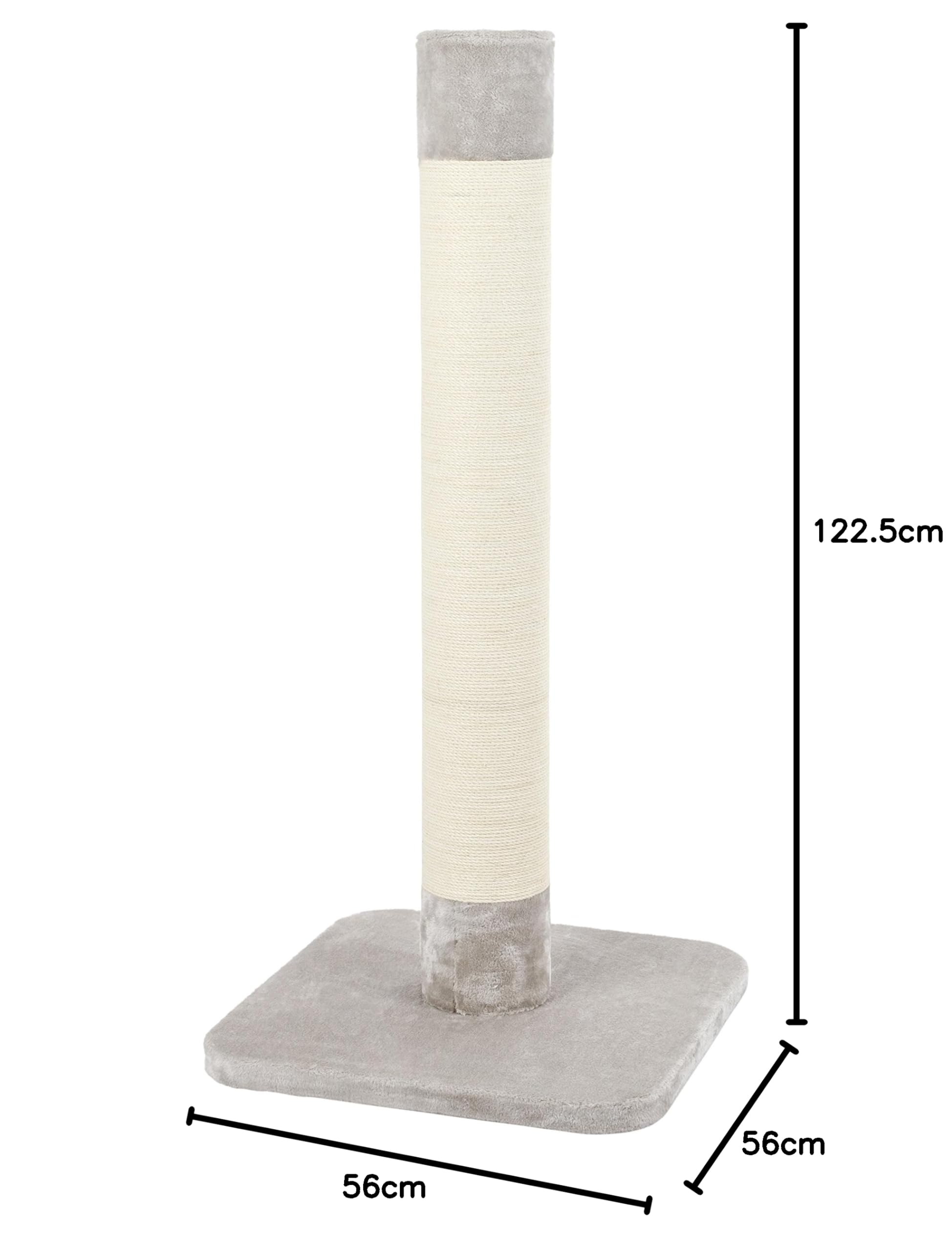 kerbl-pet-griffoir-opal-jute-arbre-chat-56x56x119-cm-gris image 2