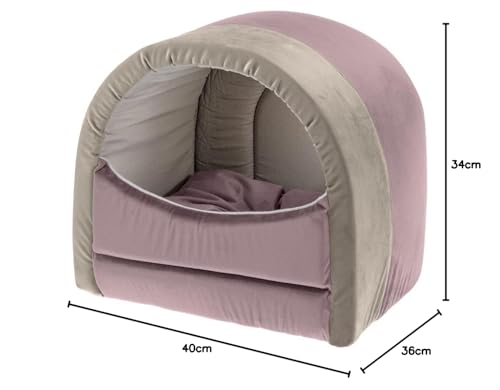 ferplast-majesty-20-maison-velours-chien-et-chat-morado-beige-violet-beige image 4
