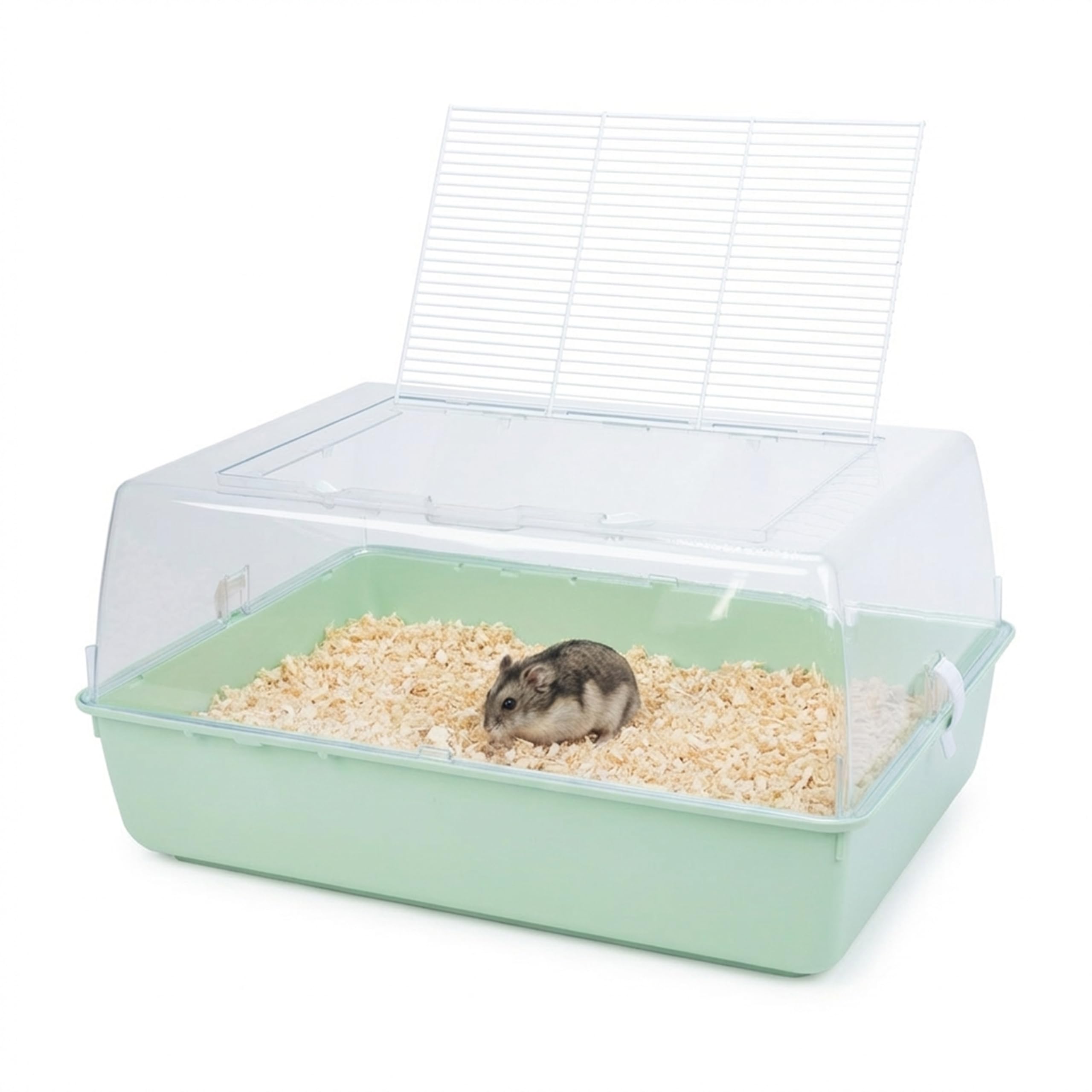 ferplast-mini-duna-hamster-cage-pour-hamsters-et-souris-55x39x27cm-verte image 1
