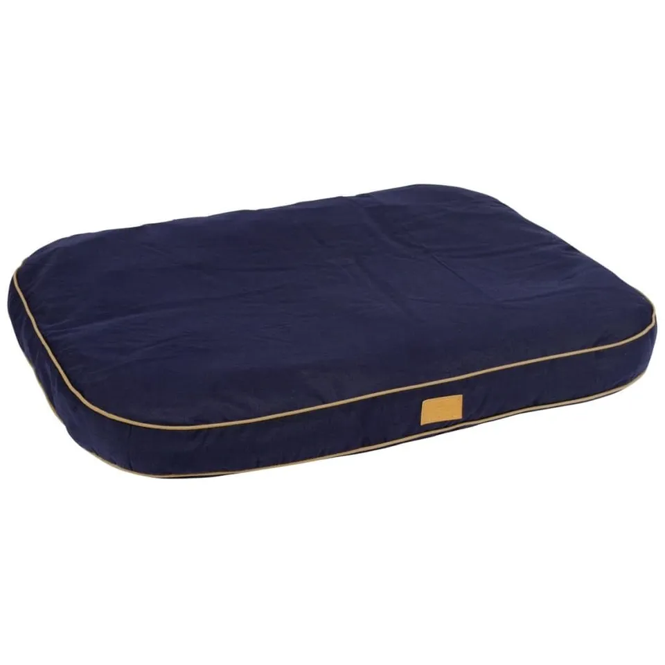 kerbl-pet-coussin-pour-chien-jerome-100-x-70-x-11-cm-bleu-fonc-cognac image 1