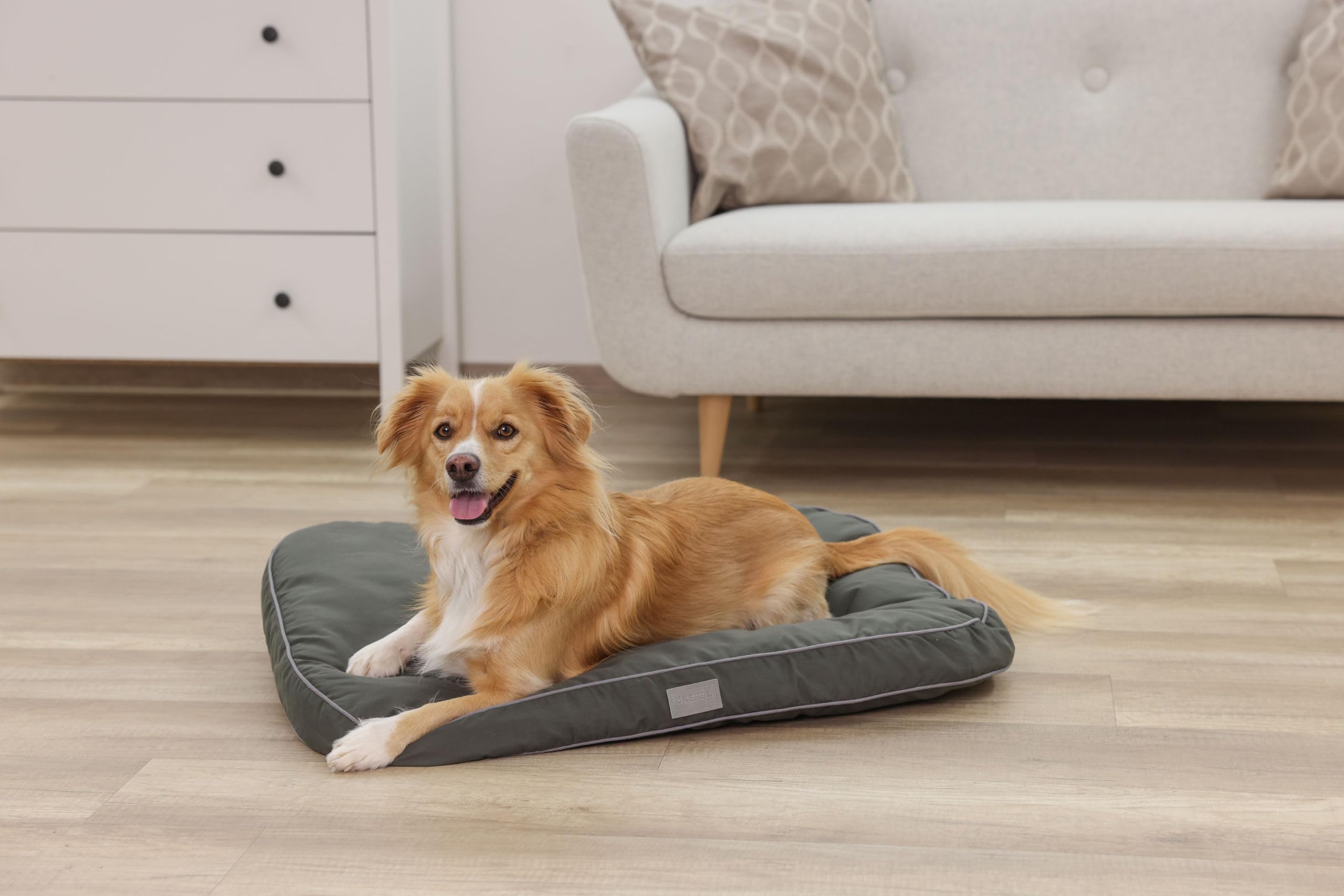 kerbl-pet-coussin-pour-chien-jerome-vert-fonc-gris-60-x-40-x-6-cm image 4
