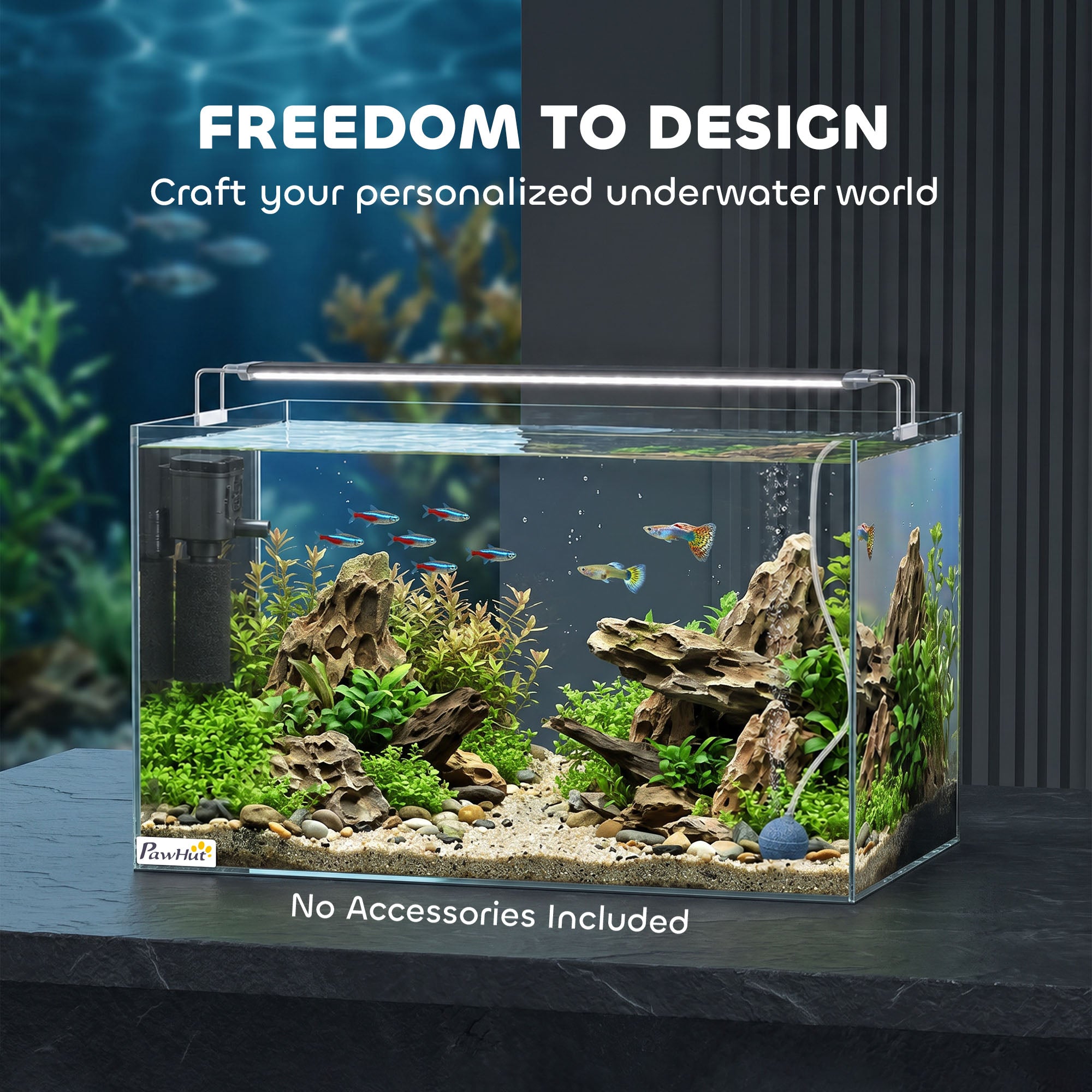 pawhut-aquarium-verre-43-l-50-x-30-x-30-cm-avec-tapis-de-protection image 6