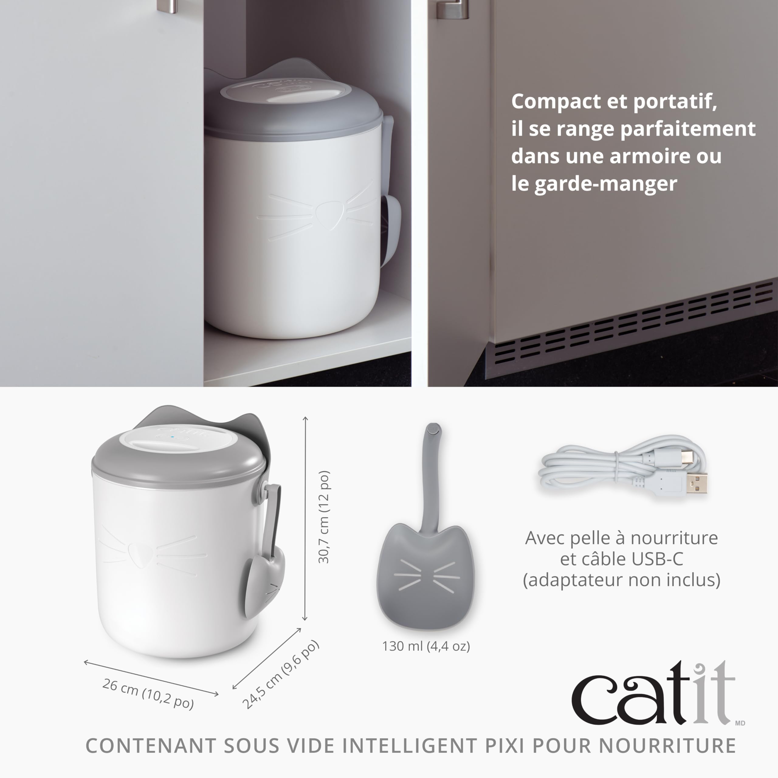 catit-smart-vacuum-conteneur-de-conservation-croquettes-stockage-sous-vide image 3