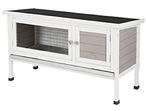 kerbl-pet-maison-freddy-116-x-45-x-62-cm-gris-blanc-clapier-rongeurs-bois image 3