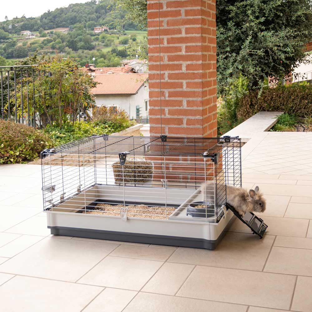 ferplast-krolik-large-cage-pour-lapins-cochons-d-inde-et-petits-animaux-100-x-60 image 3