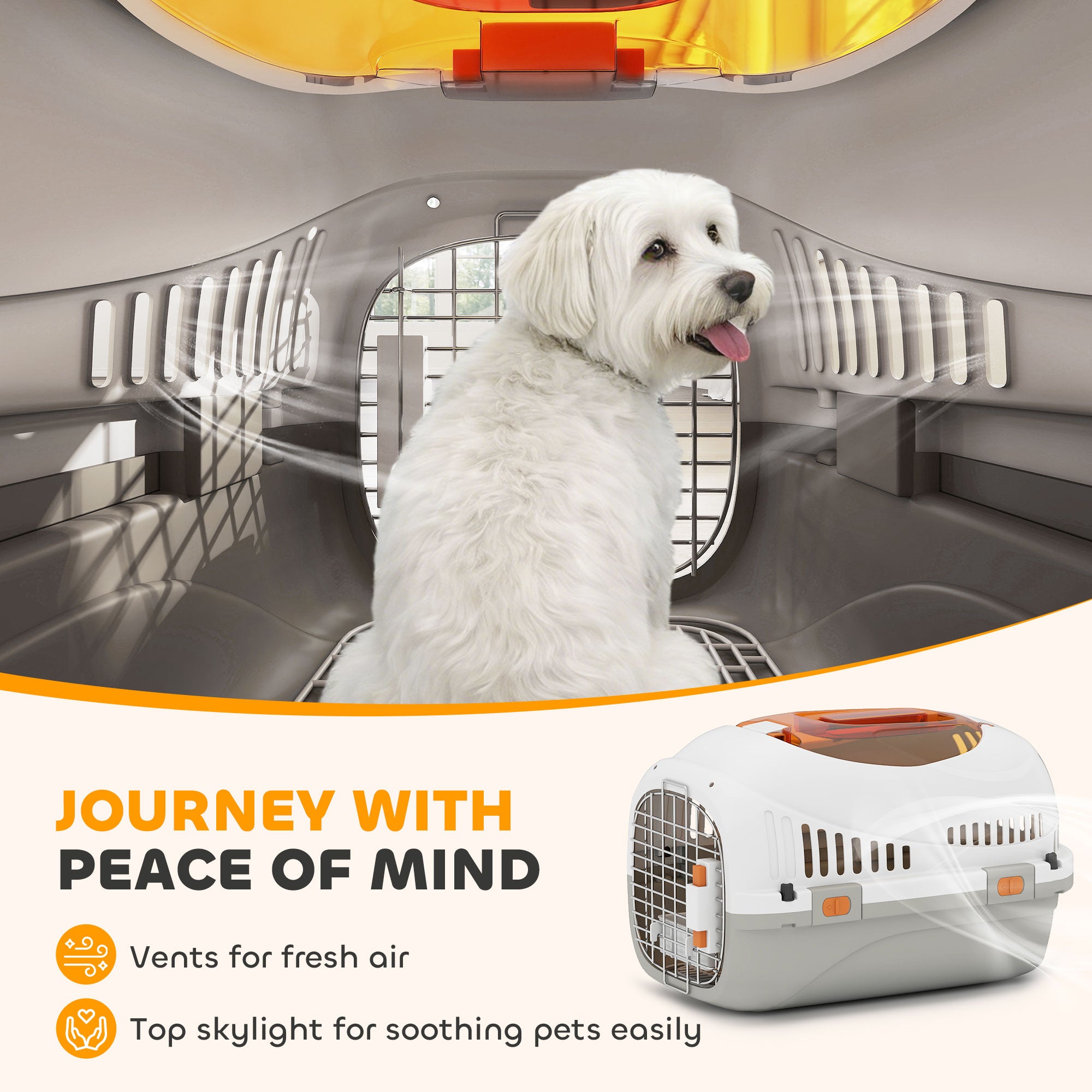 pawhut-caisse-de-transport-rigide-pour-petit-chien-et-chat-avec-porte-acier-et-g image 8
