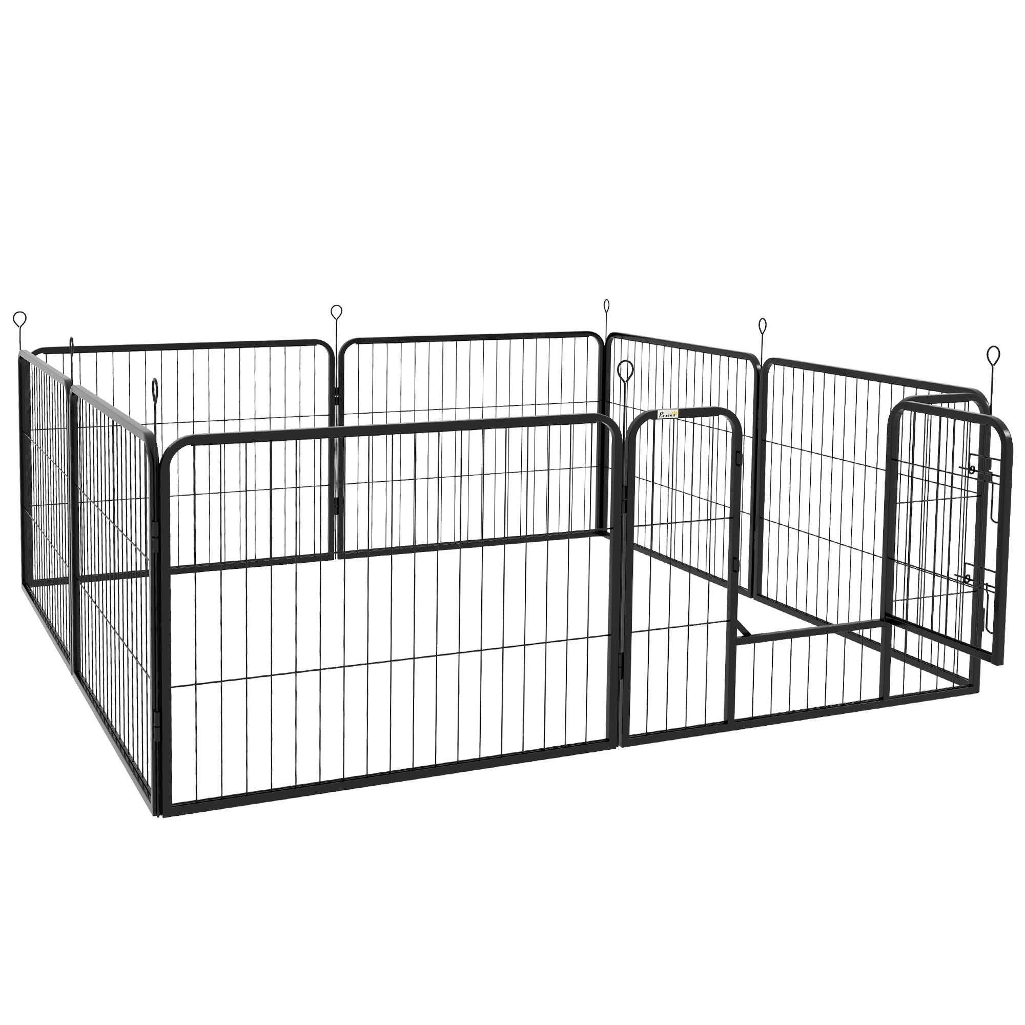 pawhut-enclos-pour-chien-8-panneaux-60-cm-robuste-int-rieur-ext-rieur image 2