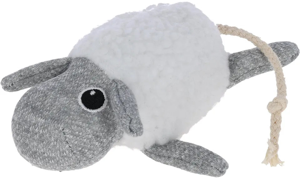 kerbl-mouton-peluche-pour-chiot-blanc-gris image 1