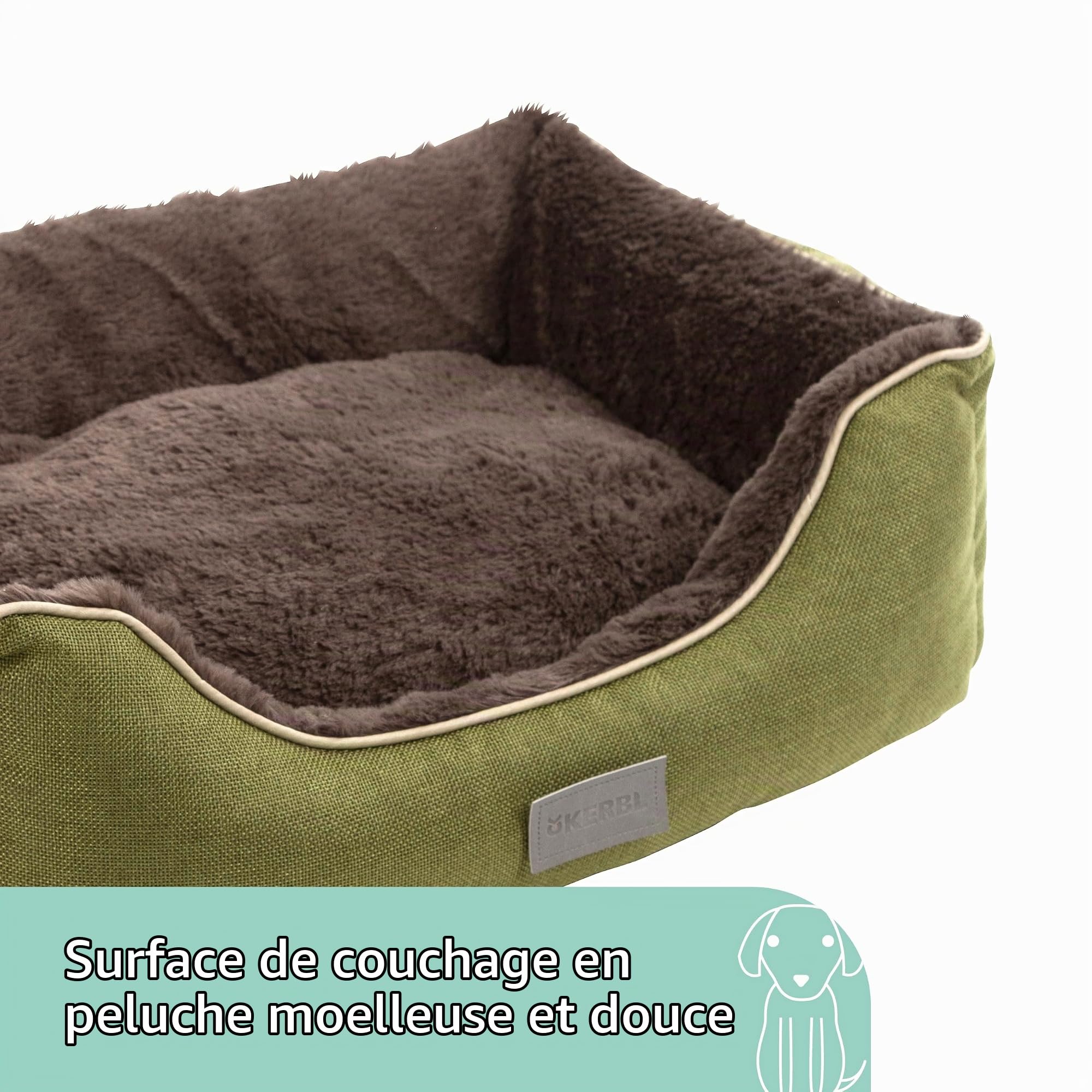 kerbl-samuel-panier-pour-chien-et-chat-60x50x17cm-vert-gris-fonc image 2
