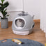 pawhut-bac-liti-re-chat-ferm-avec-puits-de-lumi-re-gris image 3