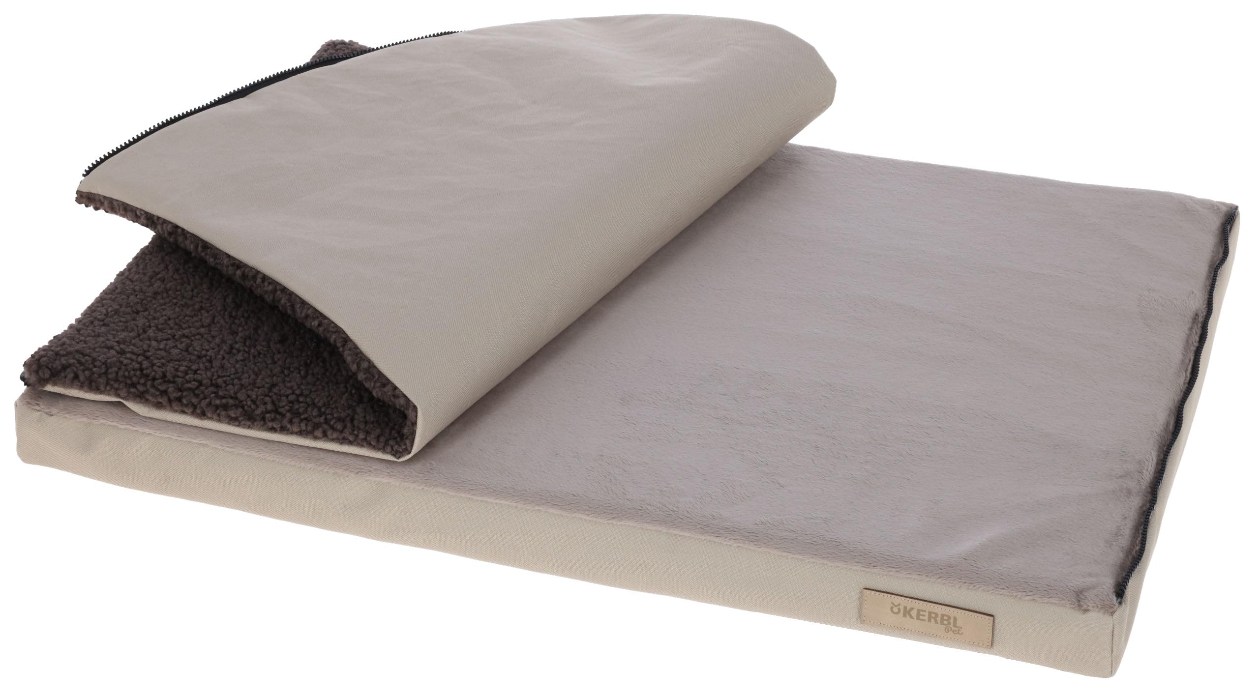 kerbl-pet-matelas-multifonctions-pour-chiens-orthop-dique-120-x-72-x-7-cm-beige- image 2