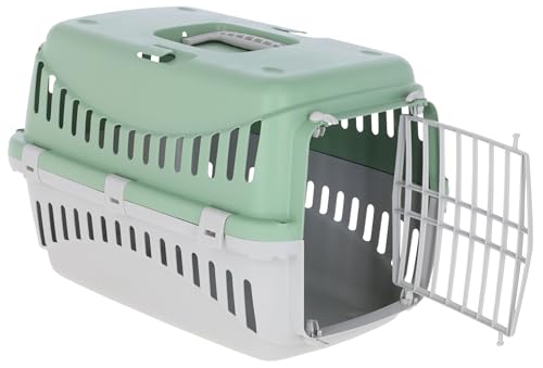 kerbl-expedion-cage-de-transport-menthe-gris-clair-45-x-30-x-30-cm-jusqu-10-kg image 5
