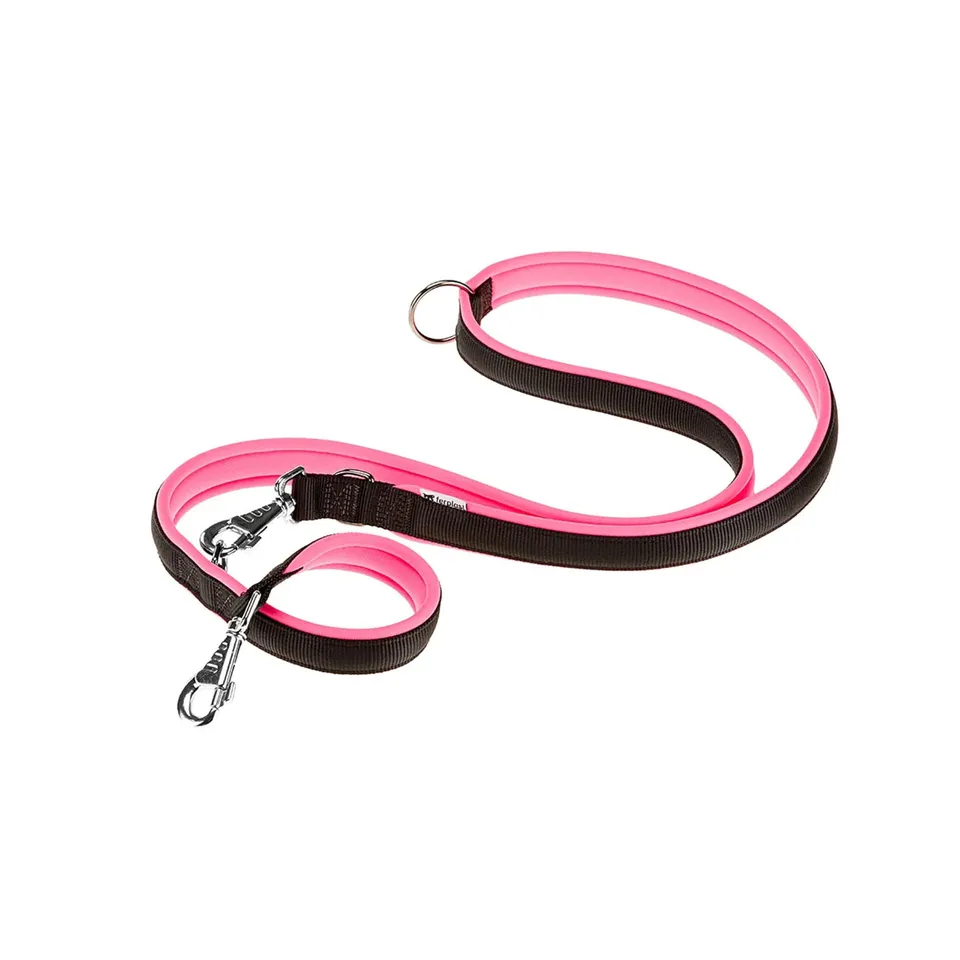 ferplast-ergofluo-laisse-de-dressage-chien-grande-taille-200-cm-rose image 1