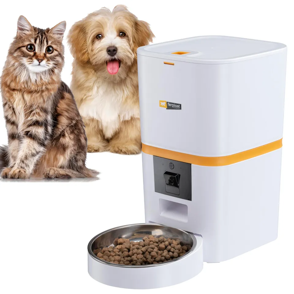 ferplast-risto-pet-smart-distributeur-croquettes-automatique-6-l-avec-cam-ra-app image 1
