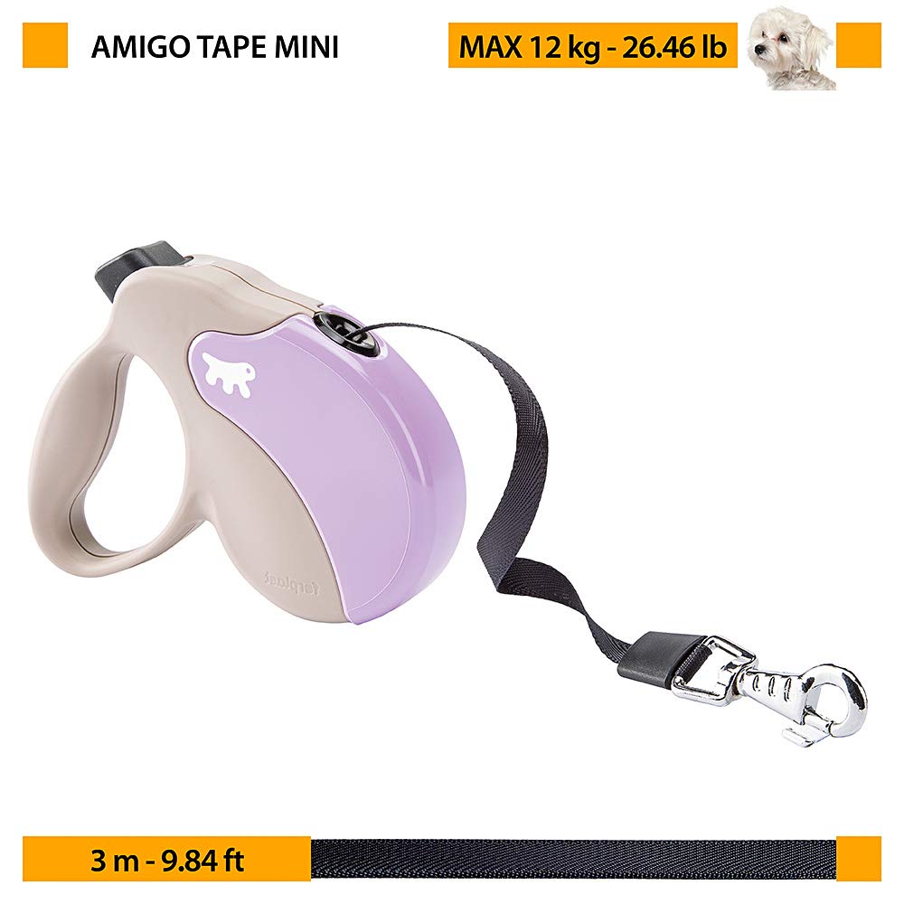ferplast-amigo-mini-laisse-enrouleur-chien-sangle-3-m-jusqu-12-kg-noire image 6