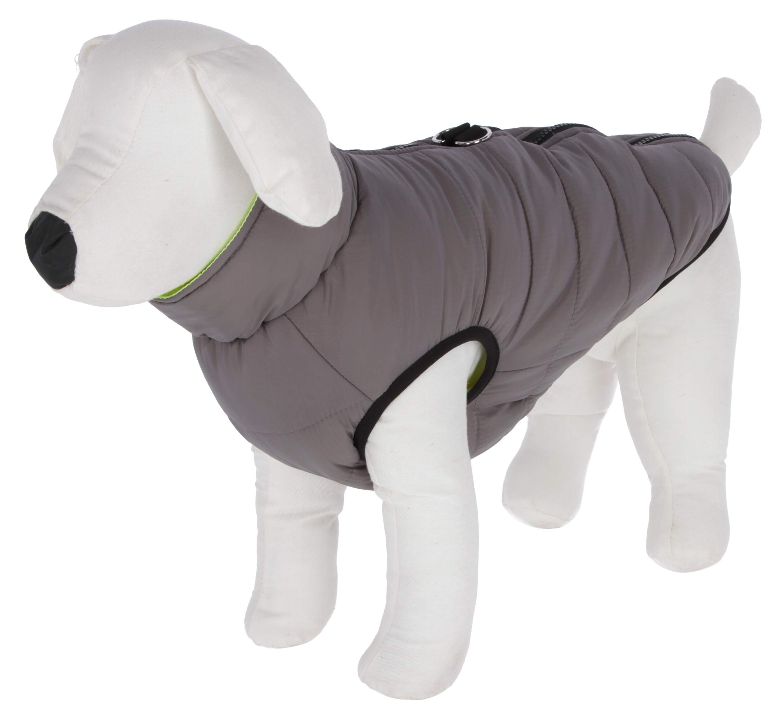 kerbl-pet-manteau-matelass-charmonix-gris-jaune-taille-l-45-cm image 1