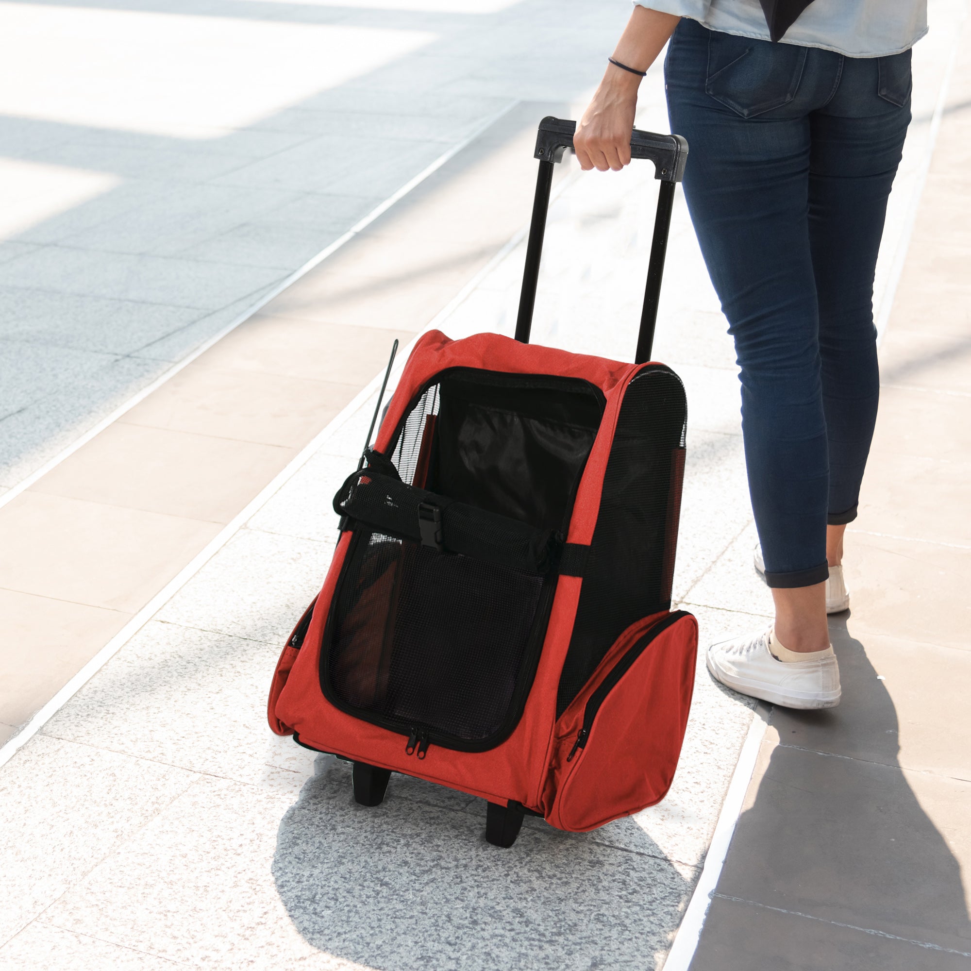 pawhut-sac-dos-trolley-transport-animaux-42-x-25-x-55-cm-rouge image 4