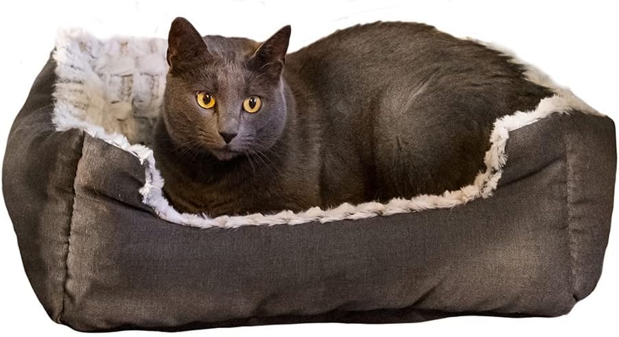 ferplast-sweetie-45-canap-rembourr-chien-et-chat-48-x-37-x-16-cm-blanc-gris image 8