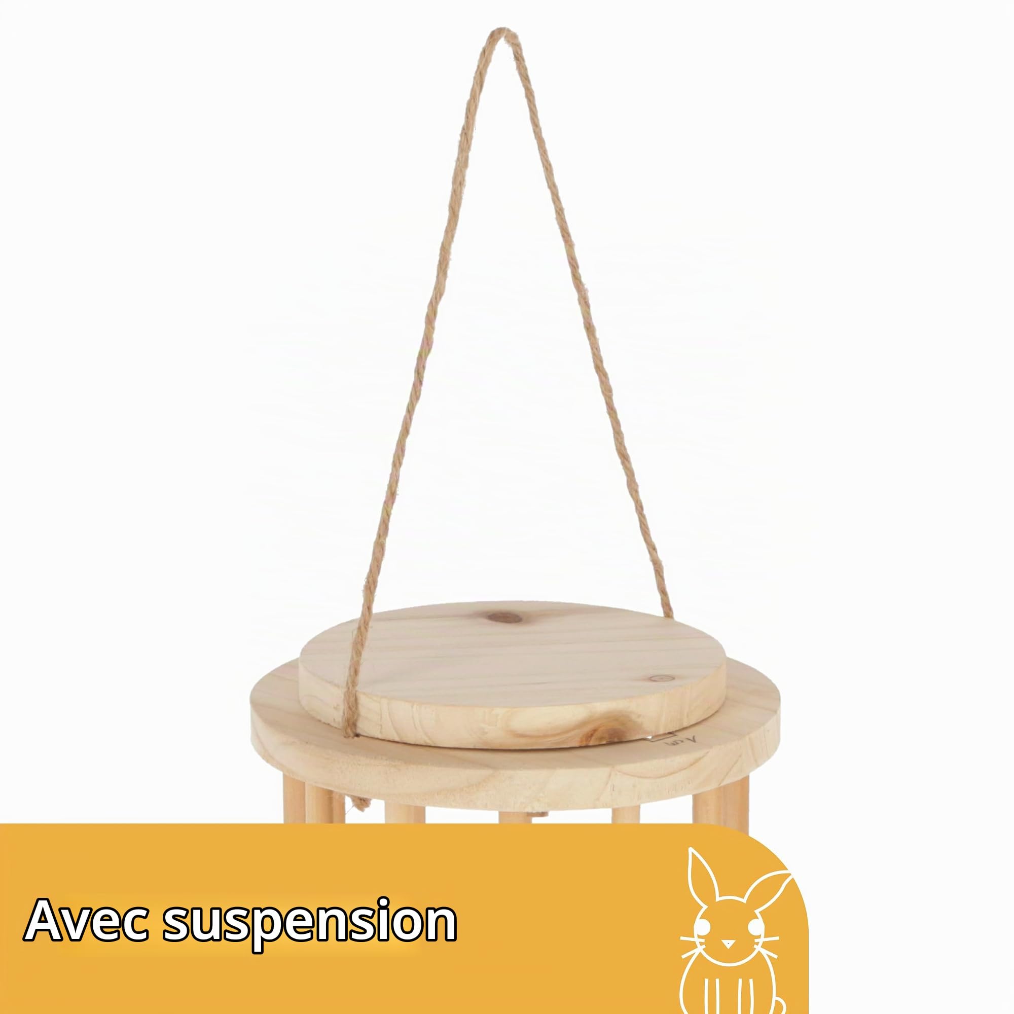 kerbl-pet-r-telier-foin-3-en-1-bois-25-cm-rouleau-rongeurs image 5