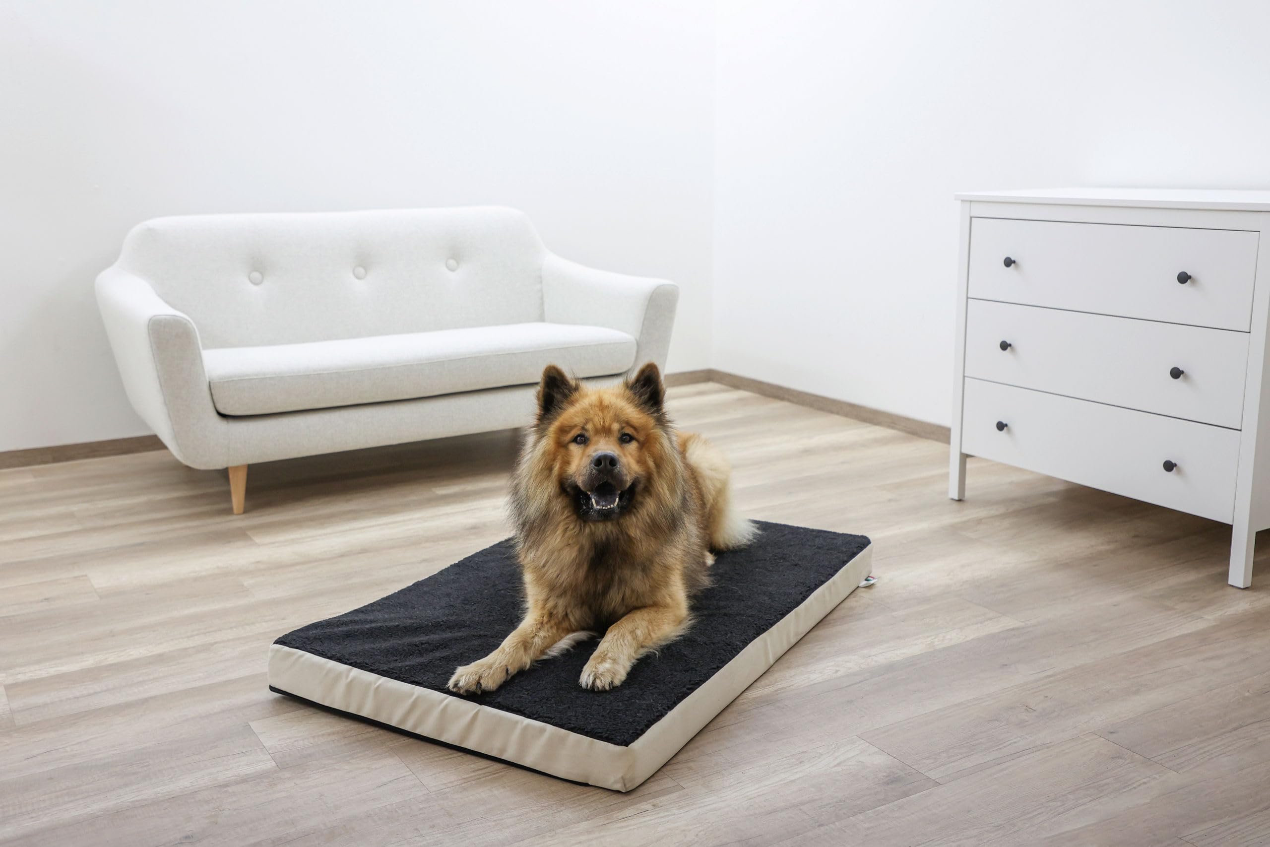 kerbl-matelas-m-moire-de-forme-pour-chien-100-x-60-x-8-cm-noir image 2