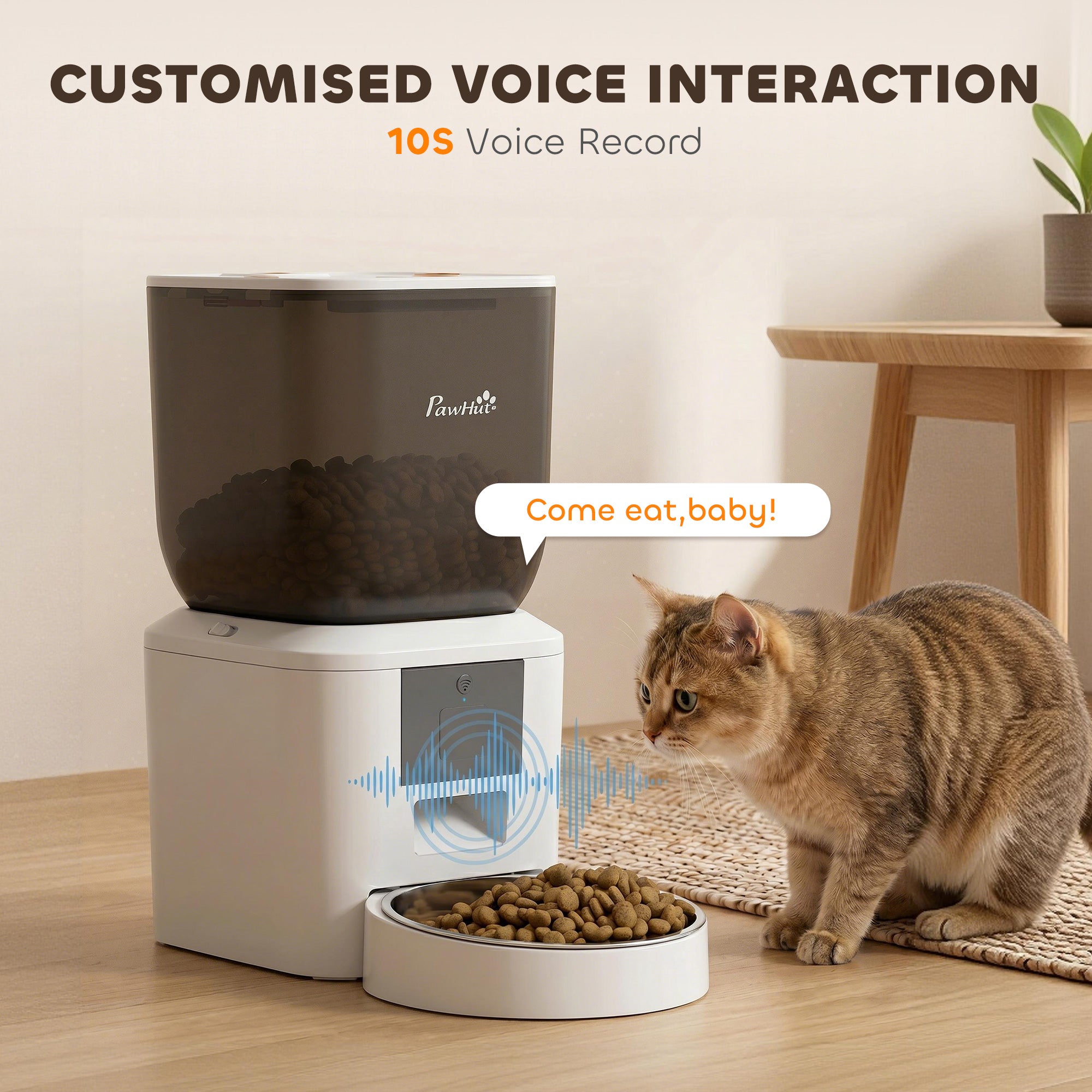 pawhut-distributeur-automatique-croquettes-chat-wifi-smart-8l image 7