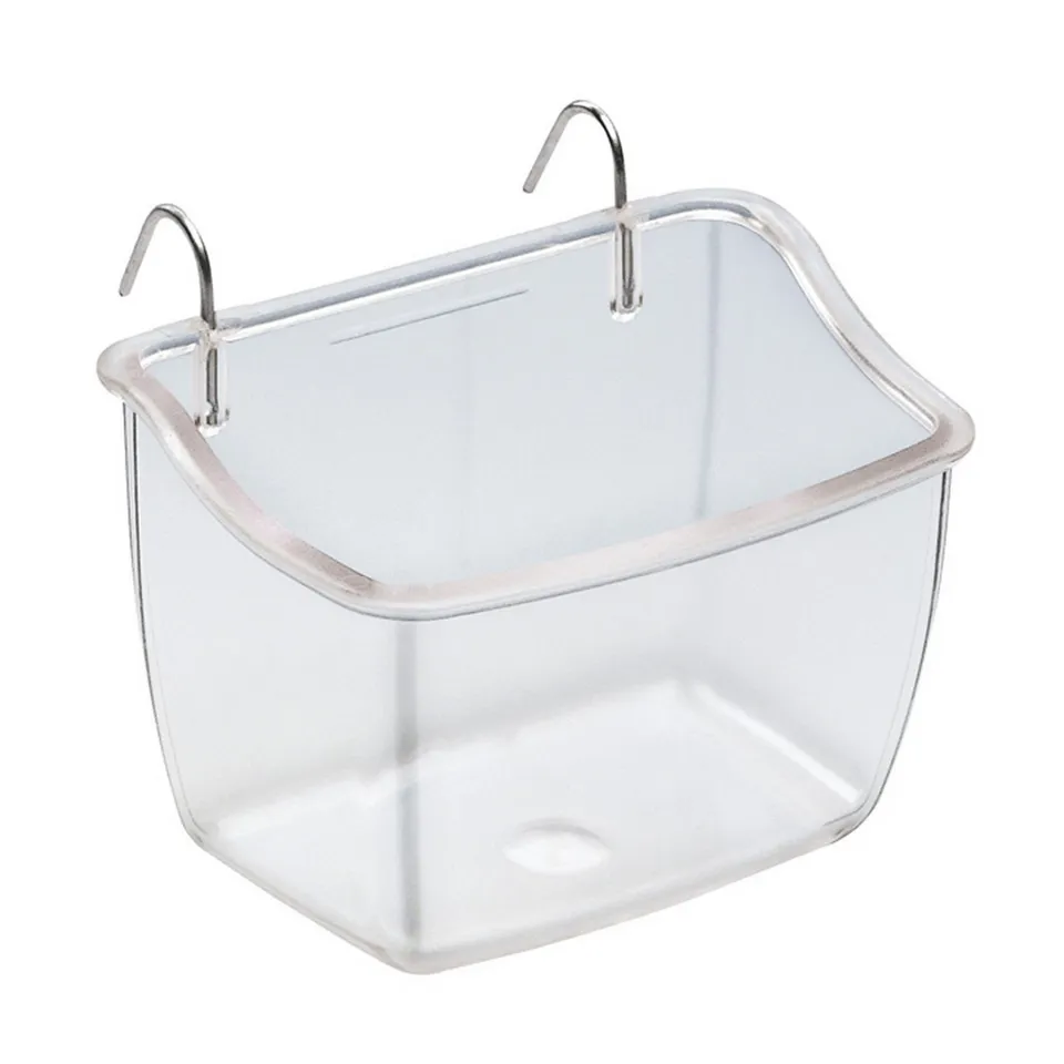 ferplast-mangeoire-pour-oiseaux-fpi-4512-plat-d-alimentation-transparent-9-5-x-7 image 1