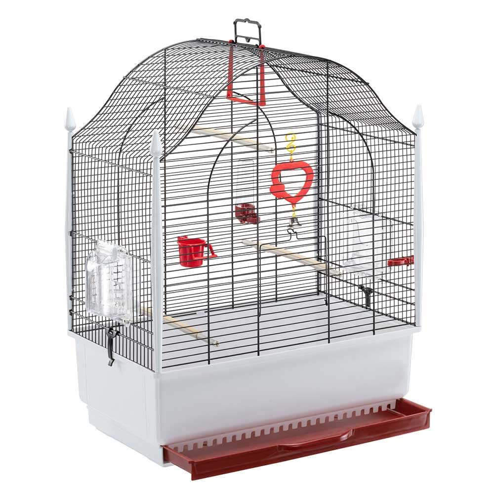 ferplast-villa-negra-cage-pour-petits-animaux-noire-toit-arrondi-avec-plateau-am image 2