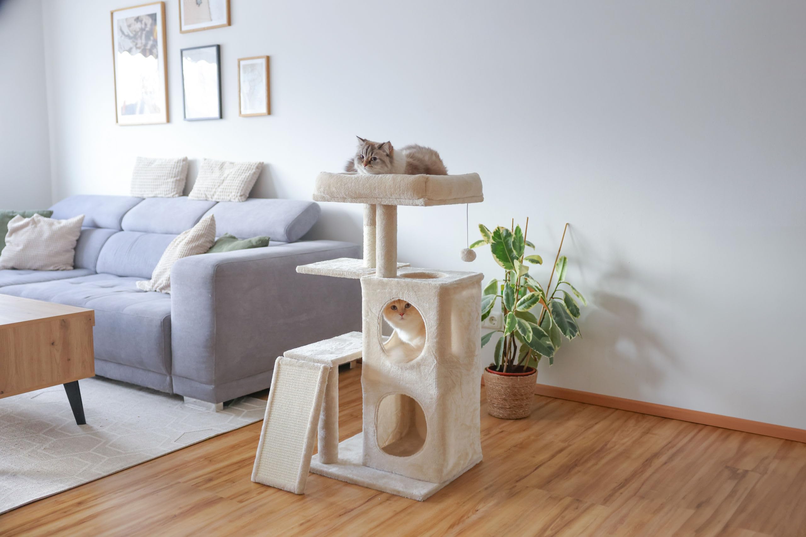 kerbl-pet-alessia-arbre-chat-beige-48-5x40x100-cm image 7