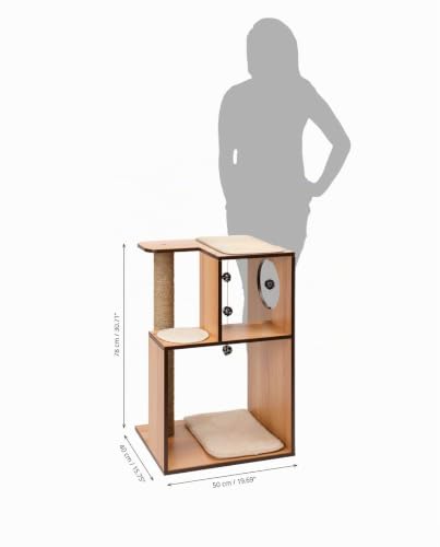 vesper-by-catit-v-box-l-arbre-chat-bo-te-naturel-50-x-40-x-78-cm image 7