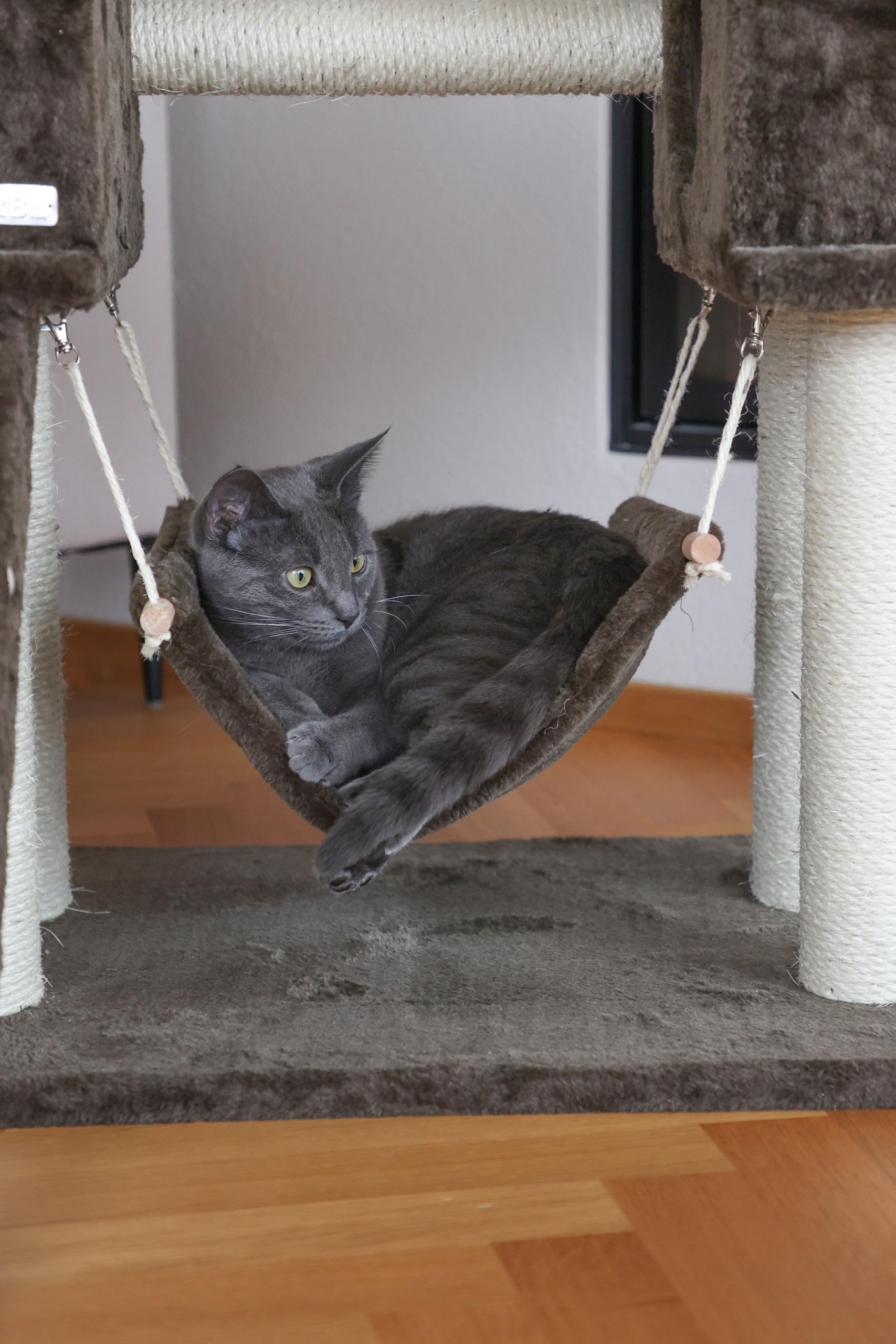 kerbl-arbre-chat-granat-150-cm-avec-2-niches-hamac-et-jeux image 4
