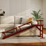 pawhut-rampe-chien-185-cm-pour-lit-et-canap-avec-barri-res-marron image 3
